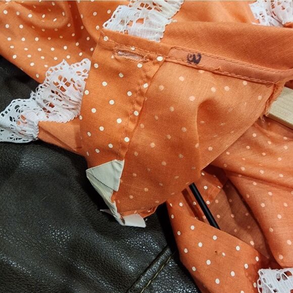 Lilo California Vintage Layla Peach And White Polkadot Dress - Picture 7 of 14